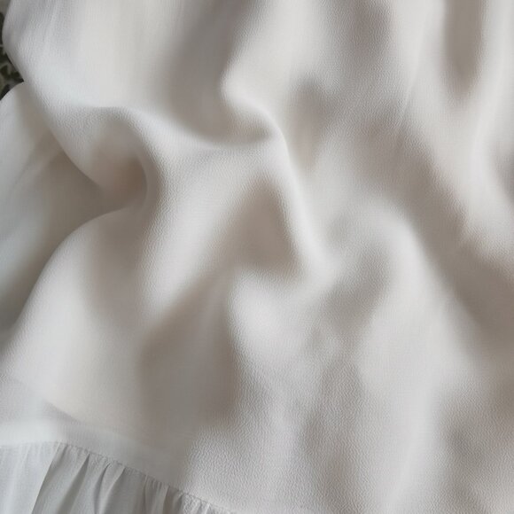 🐚 Reformation Nikita Dress - Size 4 (NWOT) | Effortless White Elegance - Picture 4 of 8